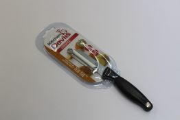 One hundred boxed as new Kitchen Devils Lifestyle Peeler Parer Knives (602001) (Over 18s only).