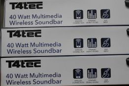 Four new T4 Tec Soundbars (TTSB001).