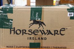 Two as new Horseware Ireland Rambo Micklem long comfort girth and an as new Horseware Ireland