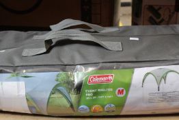 A Coleman Event Shelter Pro (3m x 3m).