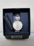 A woman's boxed as new Tommy Hilfiger Steel Bracelet watch (1782273).
