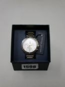 A woman's boxed as new Tommy Hilfiger Eve watch (Gold effect, 1782278).