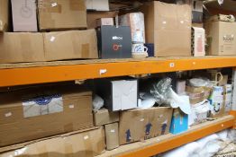 A large quantity of household and related items to include scented candles, wine glasses and