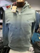 An as new Burberry Claredon full zip hoodie in slate blue (L - RRP £175).