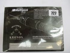 A boxed as new Multipick Kronos (Powerful electric lock pick gun with charger, allen key, Li-ion