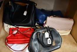 Five pre-owned handbags; Marc Jacobs, DKNY, Coach, Ted Baker and Ralph Lauren.