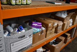 A quantity of as new toiletries to include waxes, shower gels, mouthwash and shaving gels.