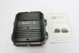A Simrad Yachting NAC-3 autopilot computer.