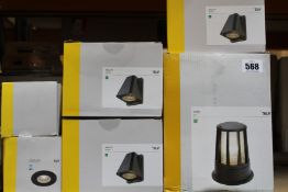 A quantity of SLV Lighting products to include WallyX, Cone and others.