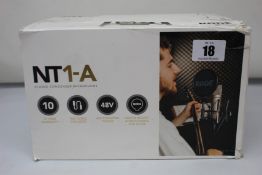 A Rode NT1-A Studio Condenser Microphone.