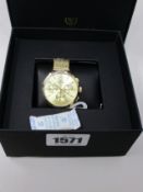 A boxed as new Waldorf & Co Epoch 36 Formentera watch.