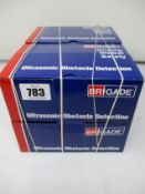 Four boxed as new Brigade ST-2100 Stepscan Ultrasonic Obstacle Detection Systems With Mute