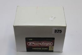 Twelve boxed as new Dunlop Chrome Slides - No 220 (Ring Size 9).