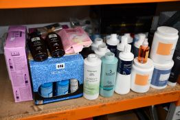 A quantity of as new haircare products to include System, Wella, Fanola and Redken.