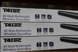 Four new T4 Tec Soundbars (TTSB001).