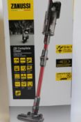 A new Zanussi Red Z8 Complete Clean cordless rechargeable 400W, 0.05L foldable vacuum cleaner (