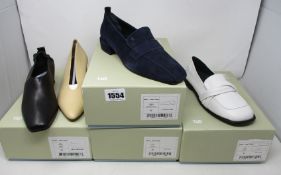 A pair of Gray Matters Emma loafers (EU 36), a pair of Gray Matters Comoda loafers in midnight