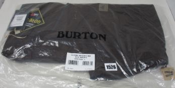 A men's as new Burton Gore Reserve bib in seal brown (S - RRP £235).