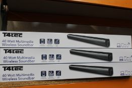 Four new T4 Tec Soundbars (TTSB001).