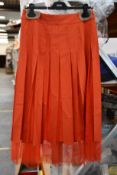 An as new Hugo Boss Voby pleated tulle skirt (UK 12).