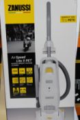 Six new Zanussi Air Speed Lite ll pet 3.5L, 700W bagged upright vacuum cleaners (ZAN2087PT).