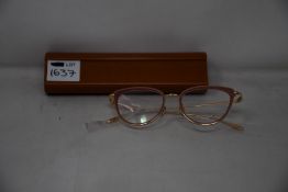 A pair of as new Masunaga Giselle glasses frames.