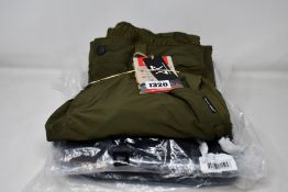 Three pairs of women's as new RVRC trousers; GPx Pro Rescue (M/38), GPX (S/36) and Norwand Pro Zip-