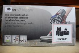 A boxed as new Dyson v7 trigger hand held vacuum (Box factory sealed).
