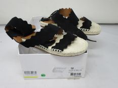 A pair of as new Chloe black sandals (EU 37 - No box lid).