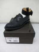 A pair of as new CWEN ankle cuff derby shoes in caviar (UK 7).