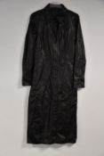 An as new Proenza Schouler lightweight leather long sleeve midi dress in Black (Size US 6 - RRP £