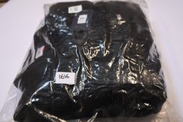 An as new Tommy Jeans oversize Sherpa trucker jacket in black (L).