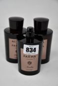 Three part used Acqua di parma Ebano eau de cologne (180ml).