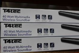 Four new T4 Tec Soundbars (TTSB001).