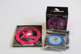 A quantity of miscellaneous as new D'Addario guitar strings to include EXL120, NYXL0942, EJ44 and