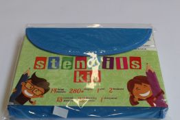 Ten as new Art With Smile - Stencil Drawings Kits.