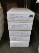 Sixty pairs of as new B Ultem H66036 and H66003 glasses frames.