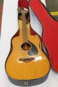 A pre-owned Yamaha FG-180 Red Label Acoustic Guitar.