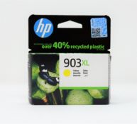 Sixty boxed as new HP 903XL High Capacity Yellow Ink Cartridges (P/N: T6M11AE) (Use by: April