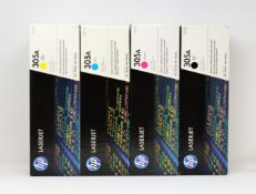 COLLECTION ONLY: A quantity of boxed as new HP LaserJet Ink Cartridges; 5 x 87A Black, 3 x 305A