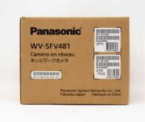 A boxed as new Panasonic WV-SFV481 9MP 4K 360-degree Outdoor Fisheye Dome IP Security Camera (Box