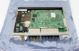 A pre-owned Ciena NTK538BM 100G MOTR WL3n Basic C-Band 10xSFP+ Circuit Pack (Boxed) (Untested,