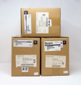 Two boxed as new Intermec CN70 Single Bay Dual Battery Chargers (P/N: DX1A01A20) and a boxed as