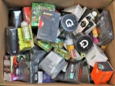 COLLECTION ONLY: A boxed of assorted as new vaping related items to include vaporizers, e-liquids