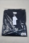 Three as new Sirplus navy organic cotton long sleeve polo shirts (All M - RRP £95 each).