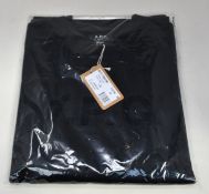 An as new A.P.C. VPC logo sweatshirt in black (S).