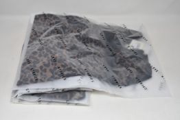 Four as new Love Stories Doris leopard print bodysuits with lace trim (Size 1+/32C - RRP £73 each).
