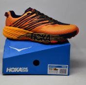 A pair of as new Hoka One One Speedgoat 4 trainers (UK 11).