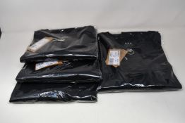 Six as new A.P.C. VPC logo T-shirts in white (All S - RRP £49 each).