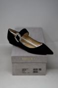 A pair of as new Jimmy Choo Cheri flats in suede (EU 37.5).